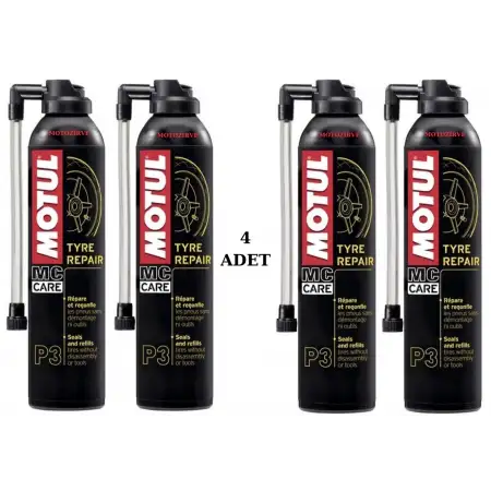Motul P3 Tyre Repair Lastik Tamir Spreyi 300 ml (4 Adet)