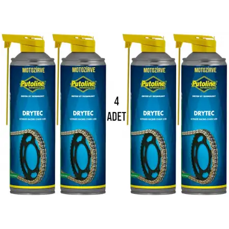 Putoline Drytec Race Yarış Zincir Yağı 500 ml (4 Adet)
