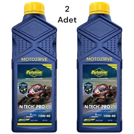 Putoline N-Tech Pro R+ 10w-40 Tam Sentetic Motosiklet Yağı 1 Litre (2 Adet),ntech