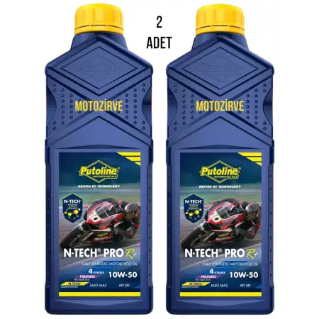 Putoline N-Tech ProR+10w-50 Tam Sentetik Motor Yağı 1 Litre (2 Adet),ntech