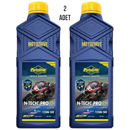 Putoline N-Tech ProR+15w-50 Tam Sentetik Motor Yağı 1 Litre (2 Adet),ntech