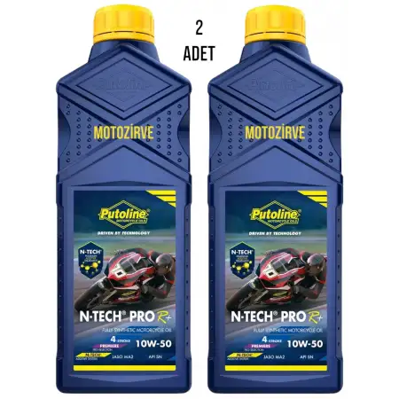 Putoline N-Tech ProR+10w-50 Tam Sentetik Motor Yağı 1 Litre (2 Adet),ntech