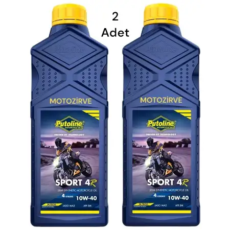 Putoline Sport 4R 10w-40 N-Tech Yarım Sentetik Motor Yağı 1 Lt. (2 Adet)