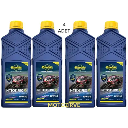 Putoline Sport 4R 10w-50 N-Tech Yarı Sentetik Yağ 1 Lt (4 Adet)