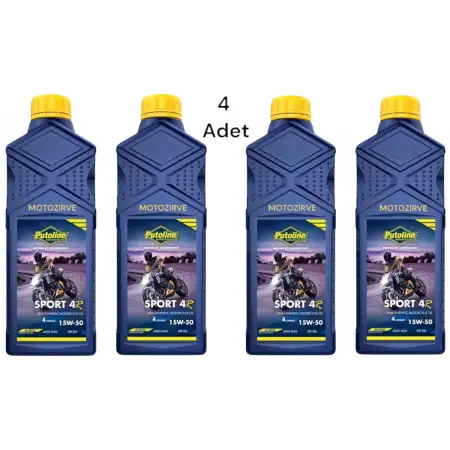 Putoline Sport 4R 15w-50 N-Tech Yarı Sentetik Motor Yağı 1 Litre (4 Adet)
