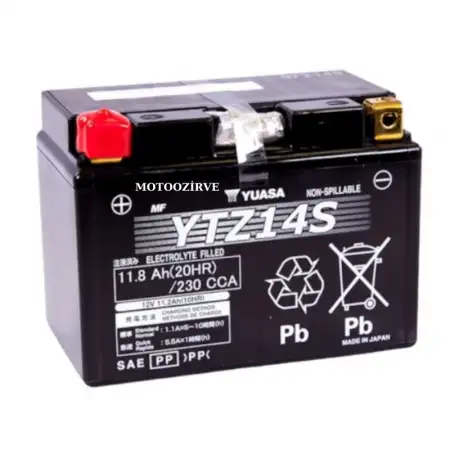 YAMAHA (XT 1200Z Super Tenere 10-20 )+(1000 FZ1 / Fazer 06-14),Yuasa YTZ14S-BS 11,8 Ah Akü
