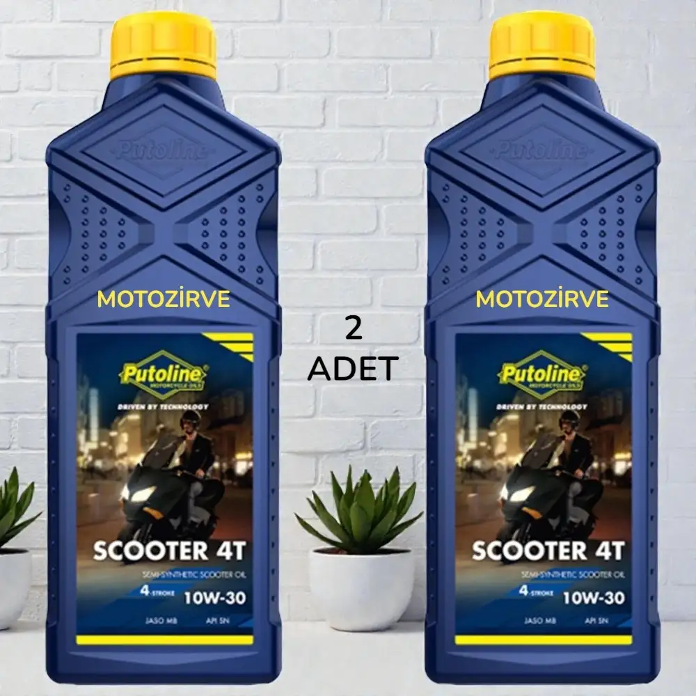 Putoline Scooter 4T 10W-30 Motosiklet Motor Yağı 1 Litre - (2 Adet)