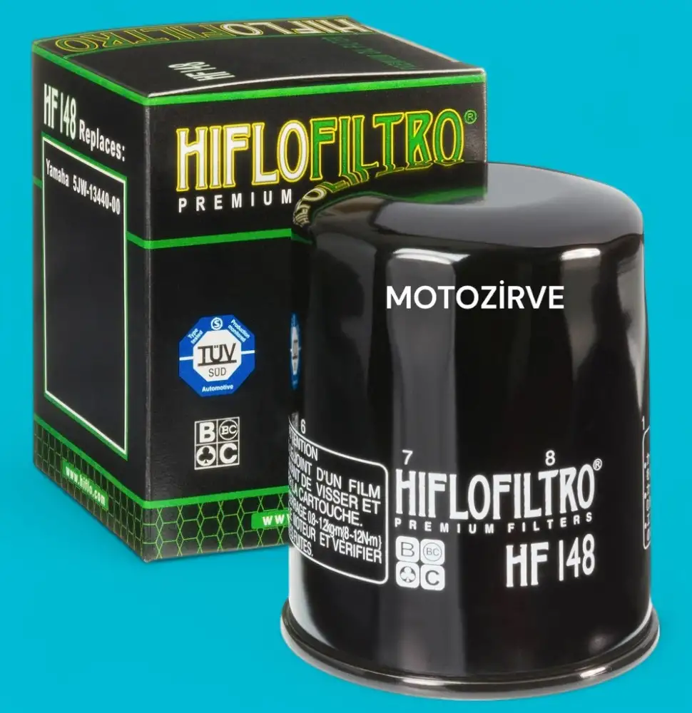Hiflo HF148 Motosiklet Yağ Filtresi – TUV Onaylı