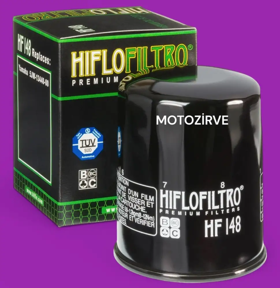 Hiflo HF148 Motosiklet Yağ Filtresi – TUV Onaylı