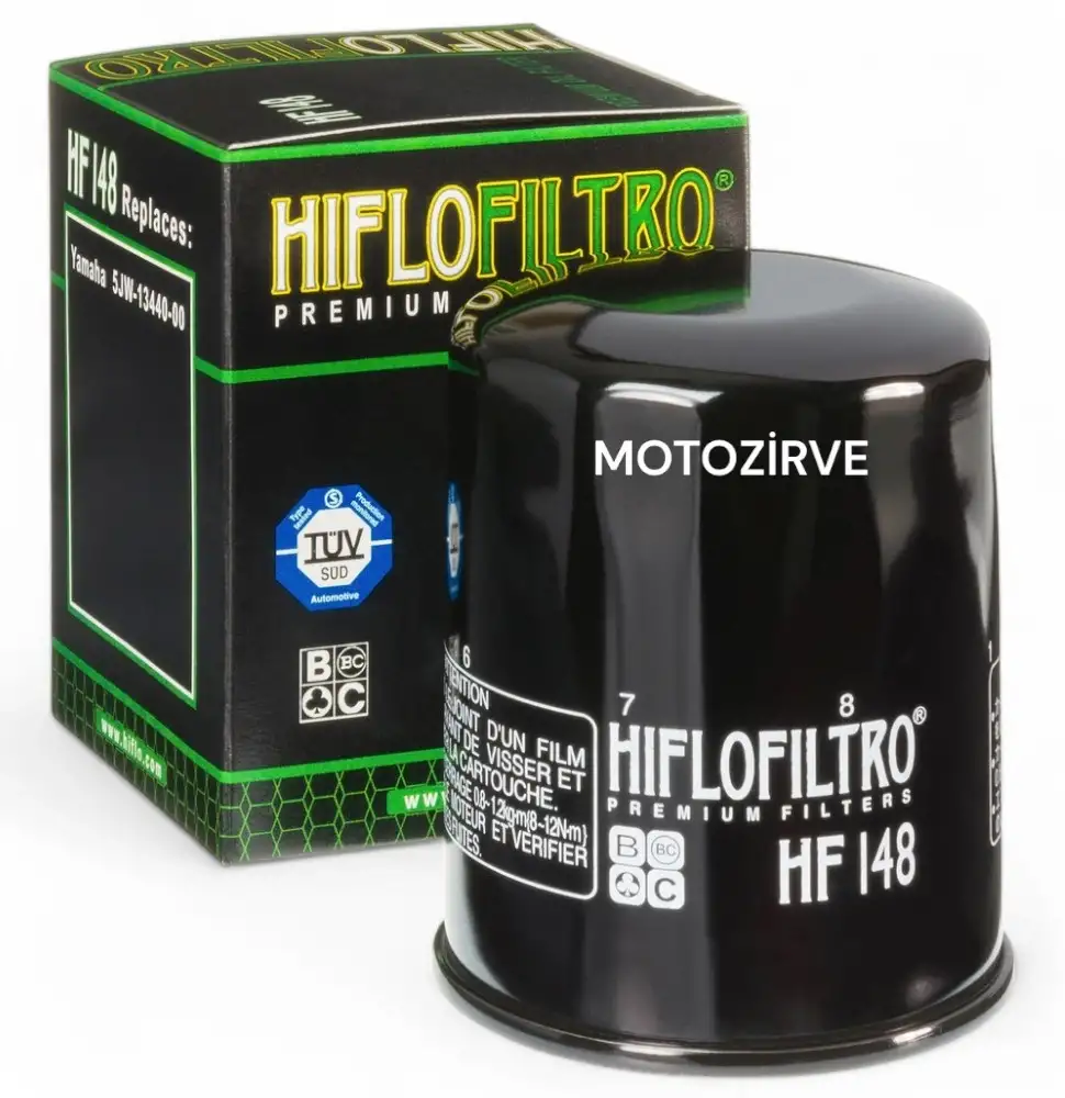 Hiflo HF148 Motosiklet Yağ Filtresi – TUV Onaylı