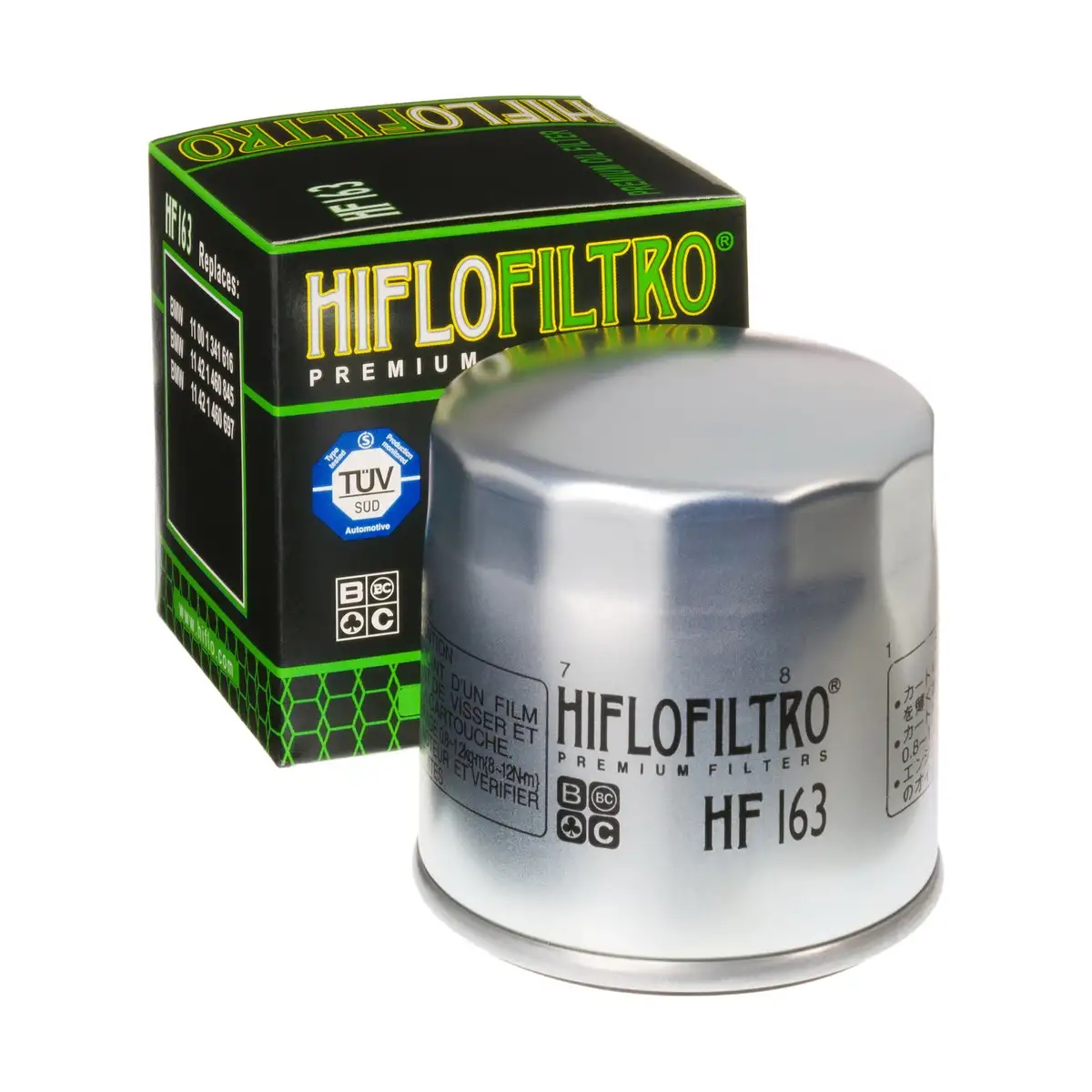 Hiflo HF163 Motosiklet Yağ Filtresi – TUV Onaylı