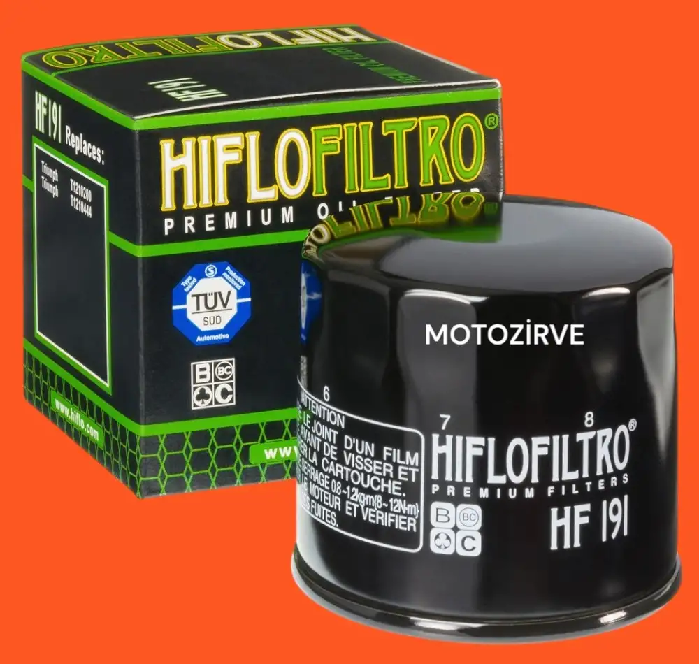 Hiflo HF191 Motosiklet Motor Yağı Filtresi – TUV Onaylı
