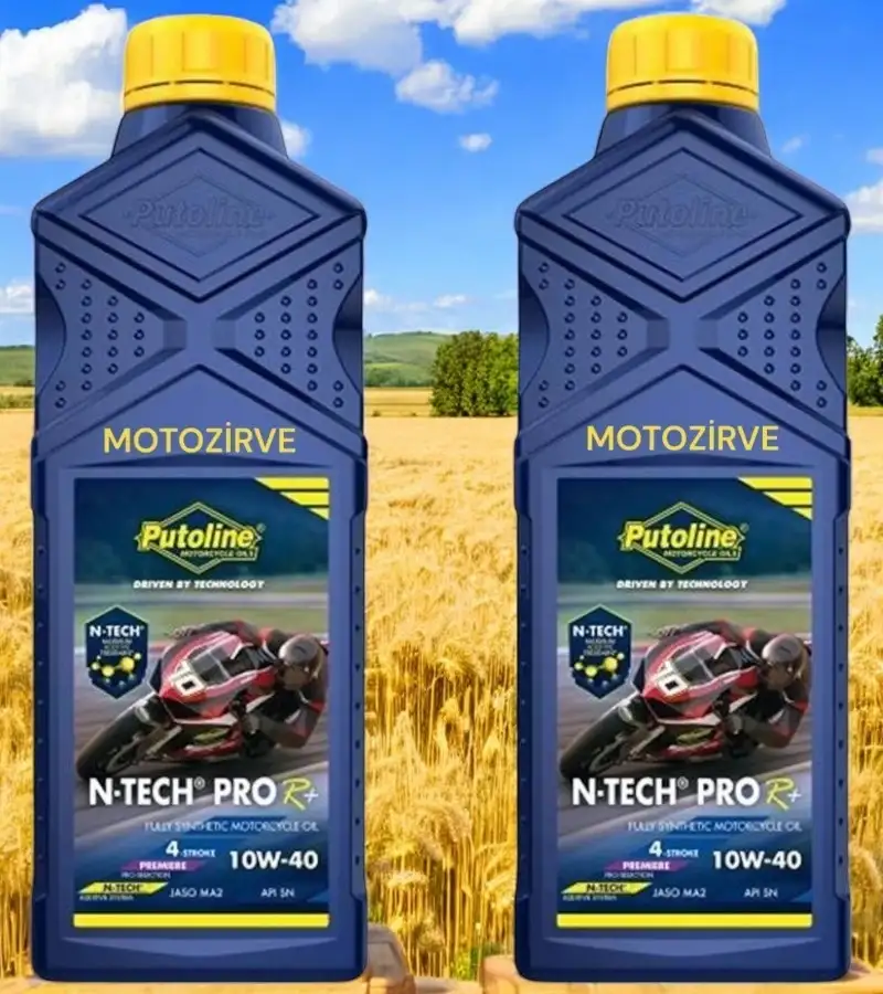 Putoline N-Tech Pro R+ 10w-40 Tam Sentetic Motosiklet Yağı 1 Litre (2 Adet),ntech
