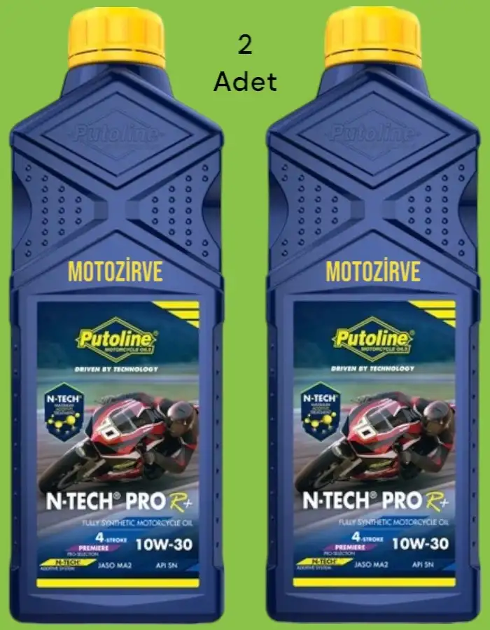 Putoline N-Tech Pro R+10w30 Motosiklet Yağı 1 Litre Tam Sentetik (2 Adet),ntech
