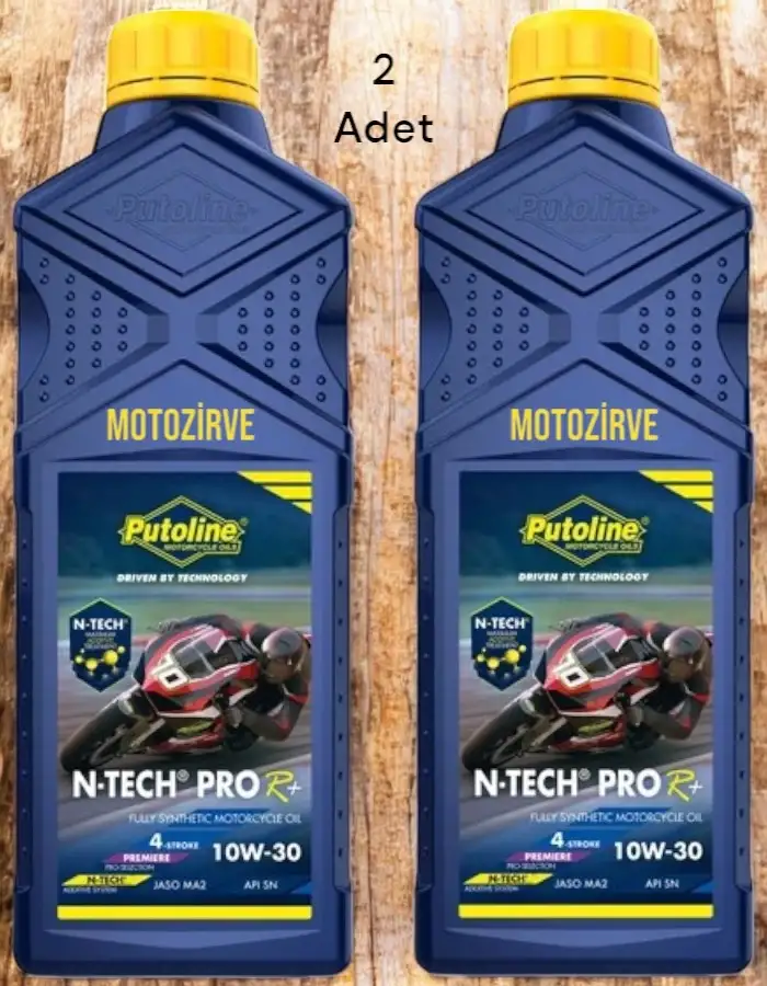 Putoline N-Tech Pro R+10w30 Motosiklet Yağı 1 Litre Tam Sentetik (2 Adet),ntech