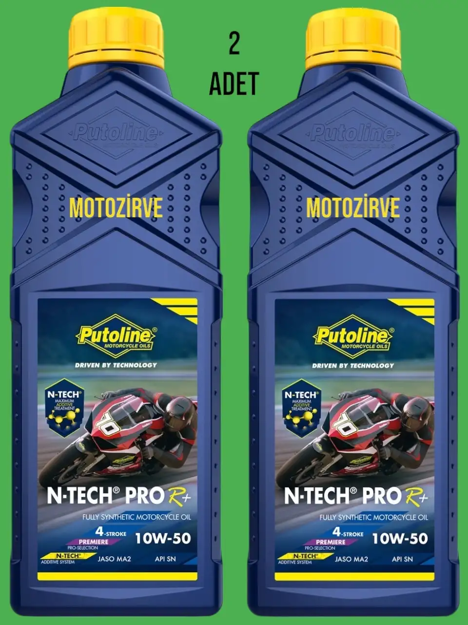 Putoline N-Tech ProR+10w-50 Tam Sentetik Motor Yağı 1 Litre (2 Adet),ntech