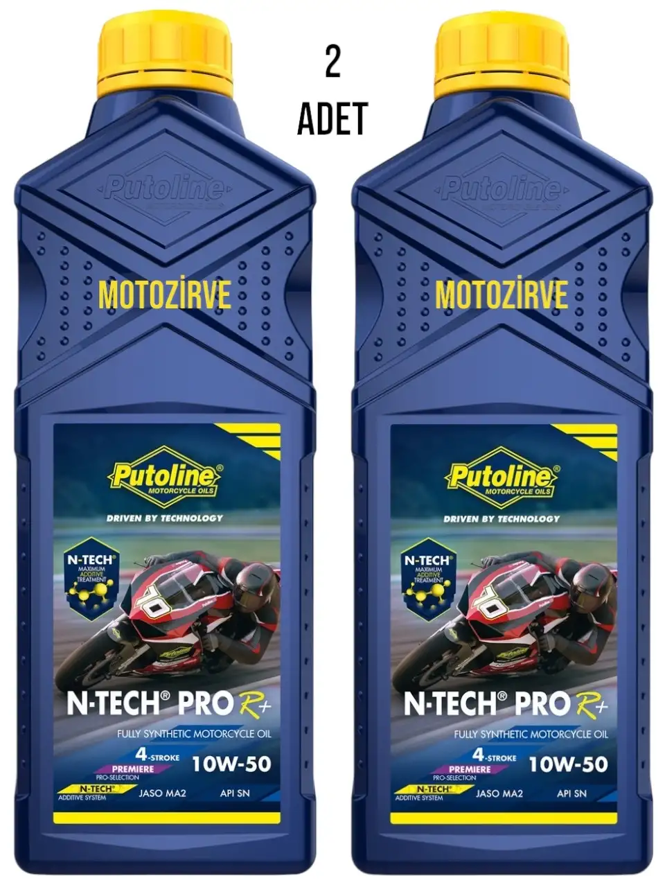 Putoline N-Tech ProR+10w-50 Tam Sentetik Motor Yağı 1 Litre (2 Adet),ntech