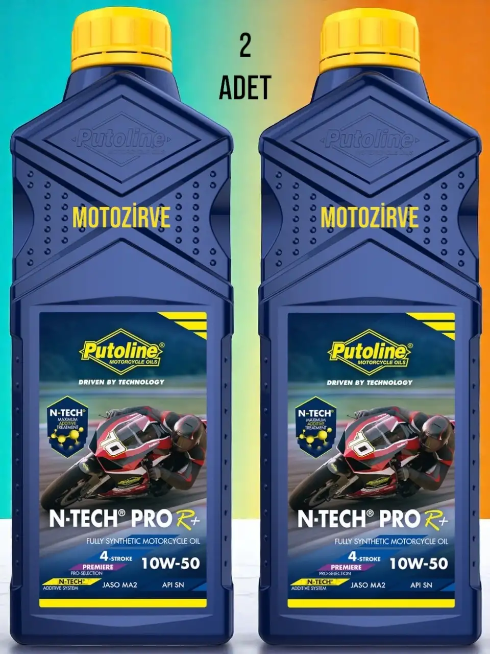 Putoline N-Tech ProR+10w-50 Tam Sentetik Motor Yağı 1 Litre (2 Adet),ntech