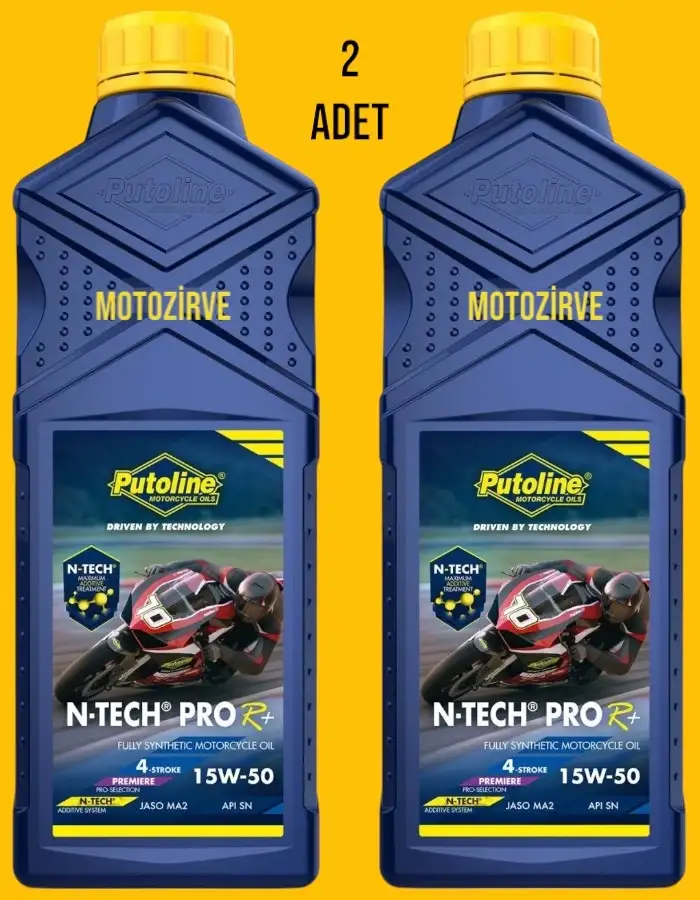 Putoline N-Tech ProR+15w-50 Tam Sentetik Motor Yağı 1 Litre (2 Adet),ntech