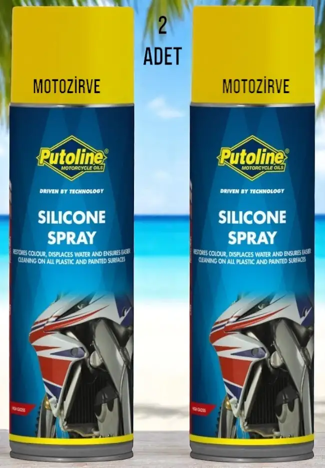 Putoline Parlak Boya için Silikon Sprey Parlatıcı Cila 500ml (2 Adet)