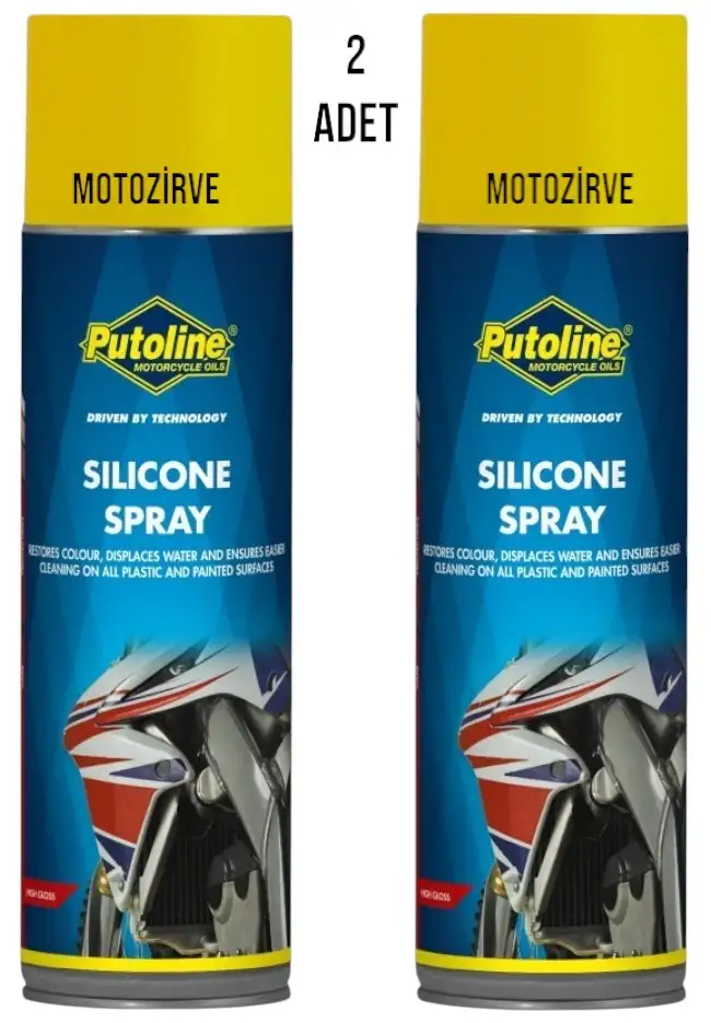 Putoline Parlak Boya için Silikon Sprey Parlatıcı Cila 500ml (2 Adet)