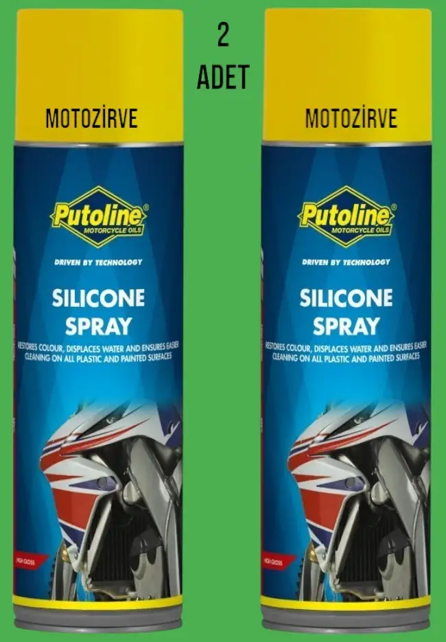 Putoline Parlak Boya için Silikon Sprey Parlatıcı Cila 500ml (2 Adet)