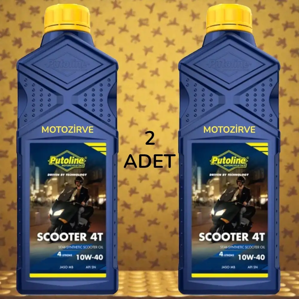 Putoline Scooter 4T 10w40 Scooter Motosiklet Yağı 1 Lt (2 Adet)