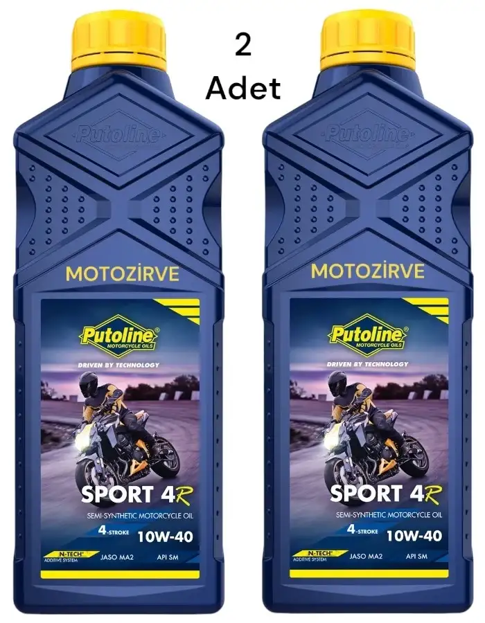 Putoline Sport 4R 10w-40 N-Tech Yarım Sentetik Motor Yağı 1 Lt. (2 Adet)