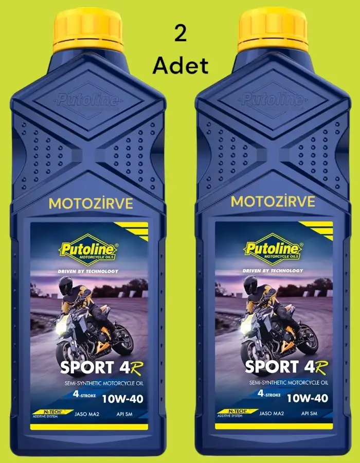 Putoline Sport 4R 10w-40 N-Tech Yarım Sentetik Motor Yağı 1 Lt. (2 Adet)