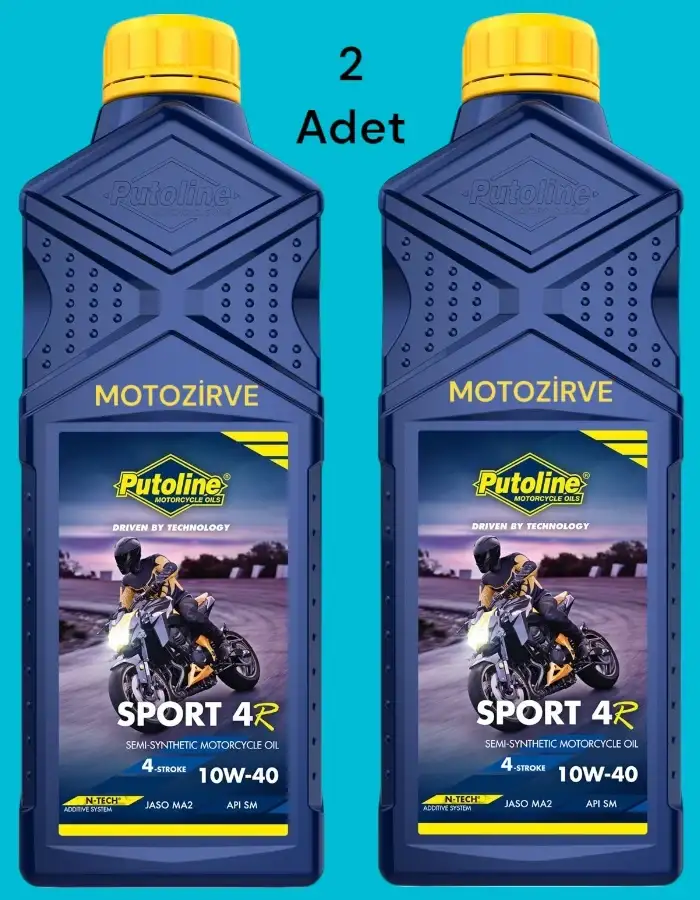 Putoline Sport 4R 10w-40 N-Tech Yarım Sentetik Motor Yağı 1 Lt. (2 Adet)