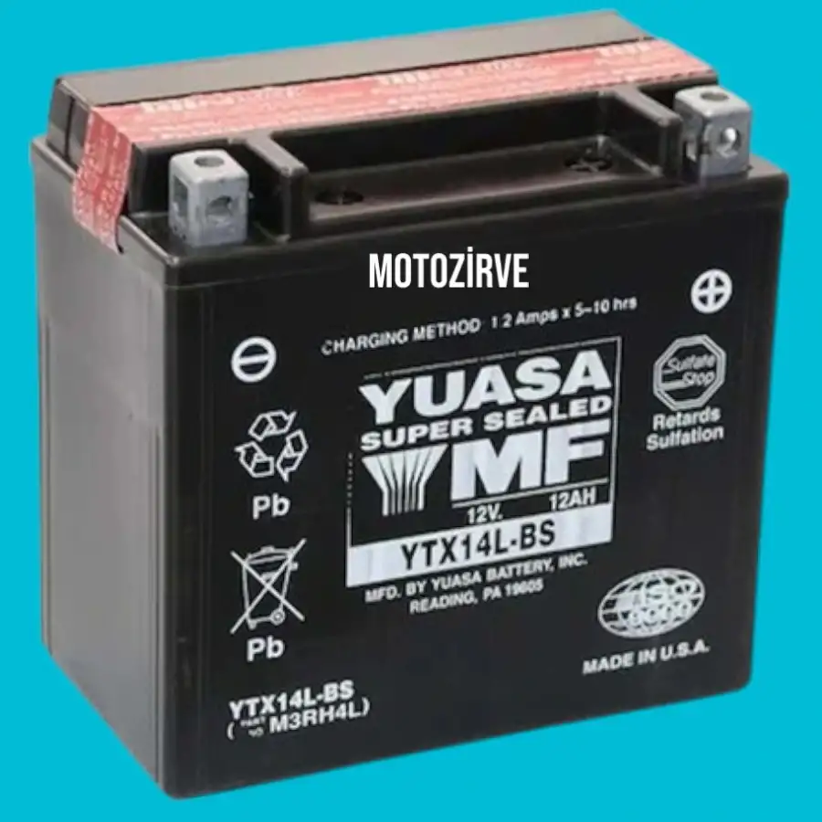 Yuasa YTX4L-BS 3.2 Amper 12 Volt 50 CCA Bakım Gerektirmeyen Motosiklet Aküsü, ytx4lbs