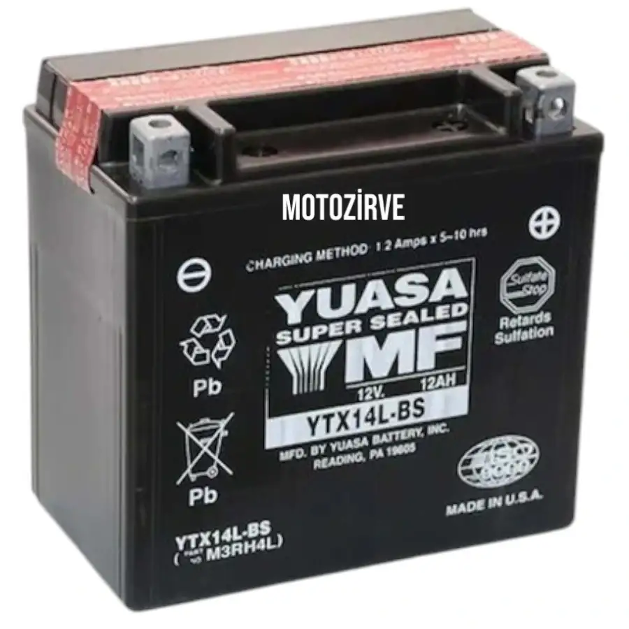 Yuasa YTX4L-BS 3.2 Amper 12 Volt 50 CCA Bakım Gerektirmeyen Motosiklet Aküsü, ytx4lbs