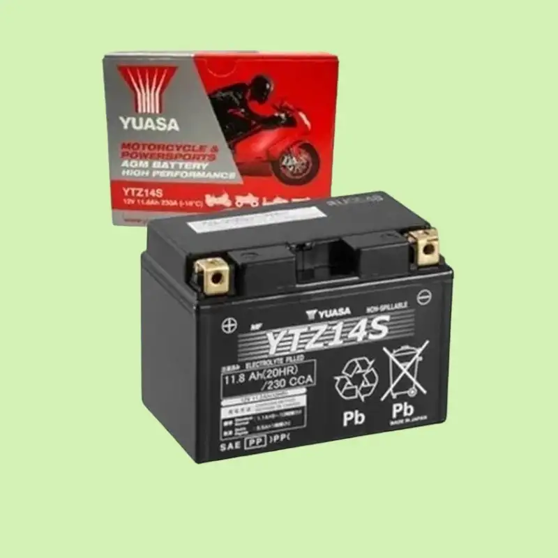 Yuasa YTZ14S-BS (WC) 11,8 Amper 12 Volt 230 CCA Motosiklet Aküsü Bakım Gerektirmez,YTZ14SBS
