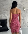 Bürümcük kumaş askılı mini elbise