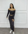 Etek&crop ikili takım