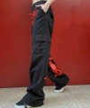Grunge baskılı unisex pantolon