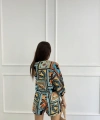Klim desen şortlu kimono takım