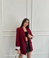 İçi çizgili blazer ceket