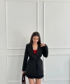 Bağlamalı Oversize blazer ceket