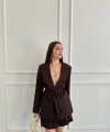 Bağlamalı Oversize blazer ceket