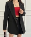 Bağlamalı Oversize blazer ceket