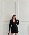 Bağlamalı Oversize blazer ceket