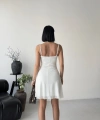 Bürümcük kumaş astarlı mini elbise