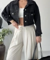 Crop Denim Ceket