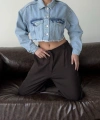 Crop Denim Ceket