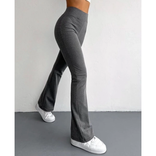 İspanyol paça bel lastikli tayt