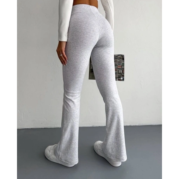 İspanyol paça bel lastikli tayt