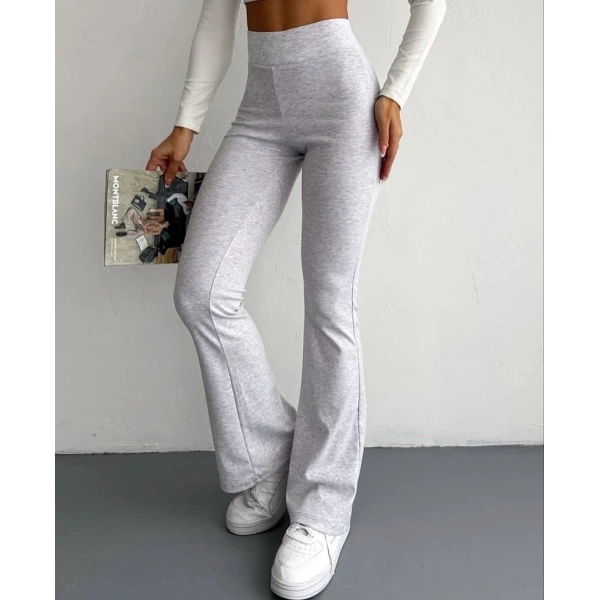 İspanyol paça bel lastikli tayt