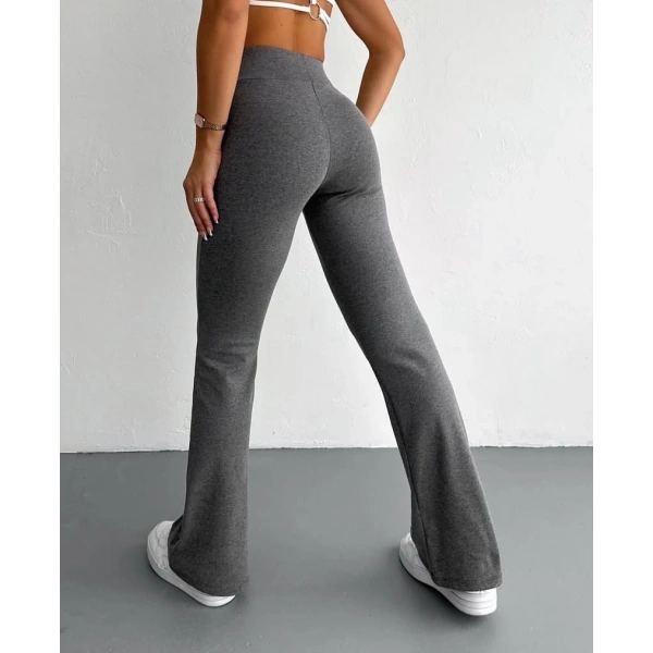 İspanyol paça bel lastikli tayt