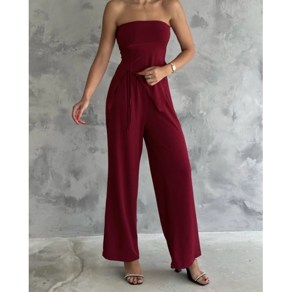 Straplez büzgülü ikili takım